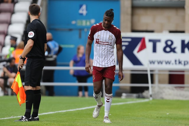 He is Cobblers' one long-term absentee. Unlikely to play again until the new year.