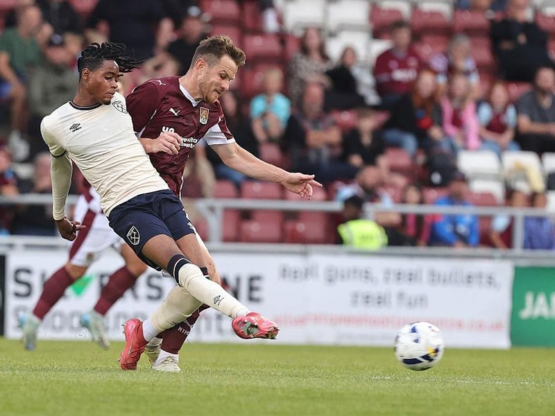 Joshua Ajala and Jordan Thorniley go shoulder to shoulder