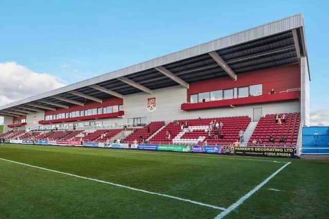 A CGI of how the East Stand will look when it's finished