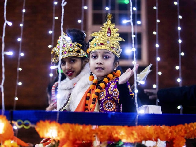 Celebrations for the festival of lights included a parade and entertainment in Northampton town centre on Saturday (November 4).