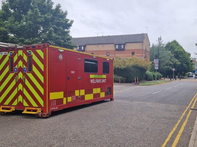 Pictures from day four of a murder probe by the River Nene near Beckets Park, where a man was found dead on a bench early Friday morning (August 1). Northamptonshire Police divers were searching the water on Monday morning (August 4) and are appealing for witnesses.