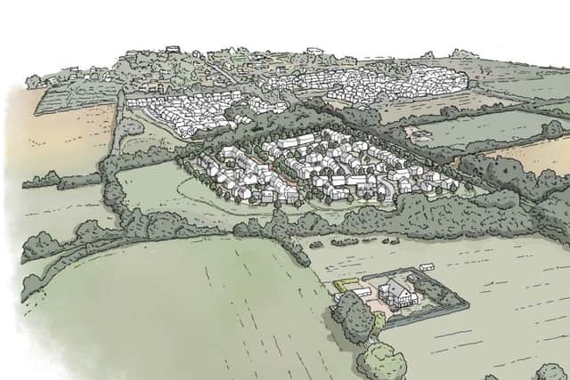 Plans have been submitted to build up to 120 new homes on the edge of Moulton