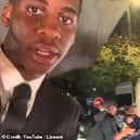 YouTuber Raphyun Lizwa from Milton Keynes posed as a security worker to get into the BAFTAs and even on the stage with the award winners