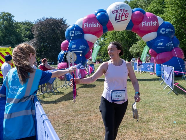 Runners taking part in the Race For Life at Abington Park in Northampton on Sunday, July, 12, 20026. Photo by David Jackson.