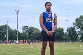 Mason trophy Discus winner and new club record and personal best and ranked number 1 in UK performance 