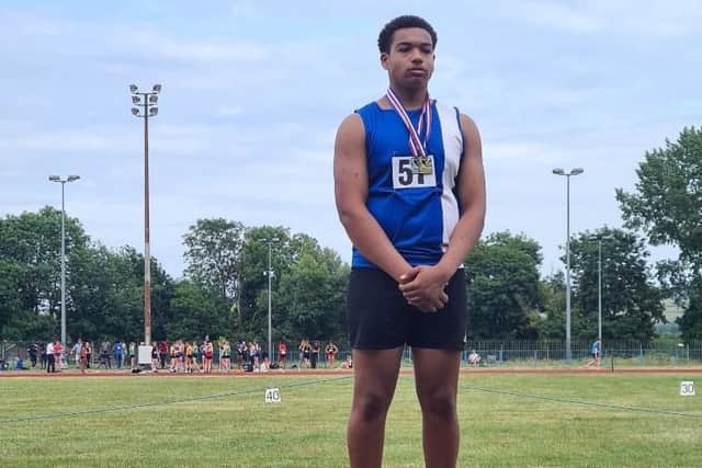 Mason trophy Discus winner and new club record and personal best and ranked number 1 in UK performance