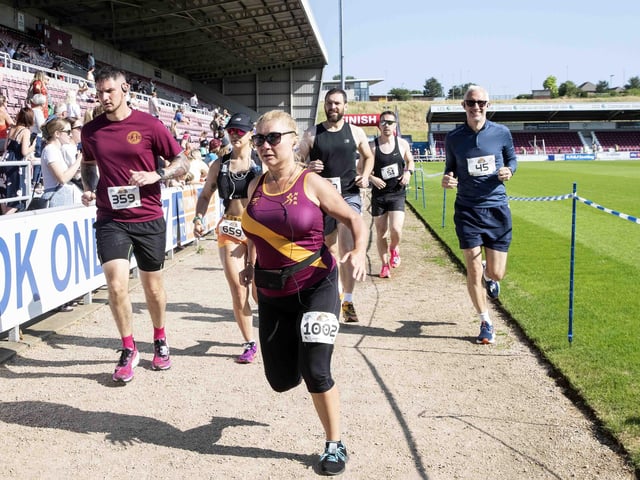 Hundreds of runners took part in the race on Sunday June 25, which started and finished at Sixfields stadium.