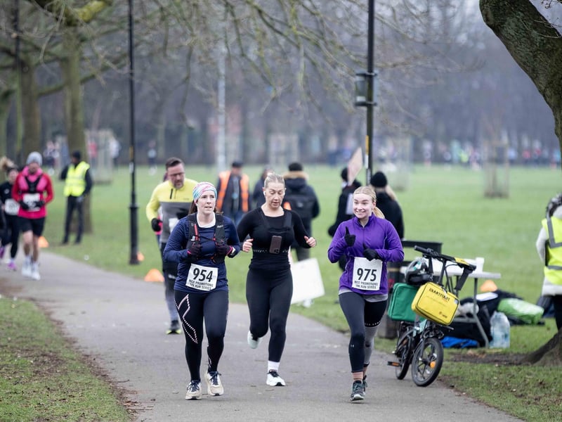 Runners braved the cold on Sunday January 12 to take on the charity race at The Racecourse.