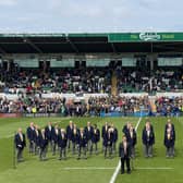 Northampton Male Voice Choir performed at half-time during the Northampton Saints' final game at Franklin's Gardens this season