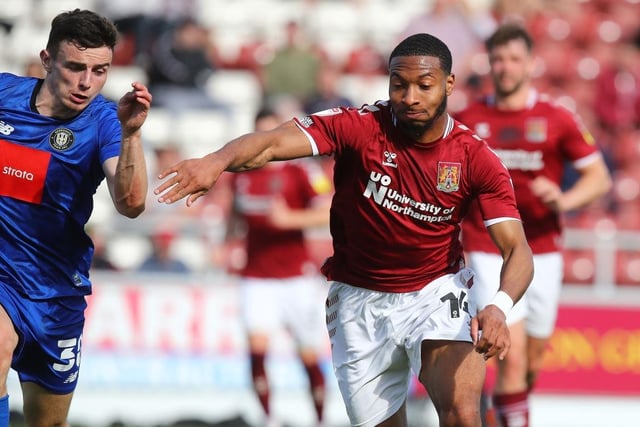 His attacking forays injected Cobblers with the momentum they needed after a flat start, and indeed he delivered the cross which led to the opening goal. Had a real tough time of it against the electric Power, who was by far Harrogate's best player on their right side... 7