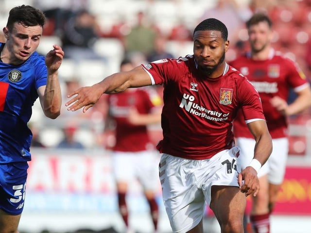 His attacking forays injected Cobblers with the momentum they needed after a flat start, and indeed he delivered the cross which led to the opening goal. Had a real tough time of it against the electric Power, who was by far Harrogate's best player on their right side... 7