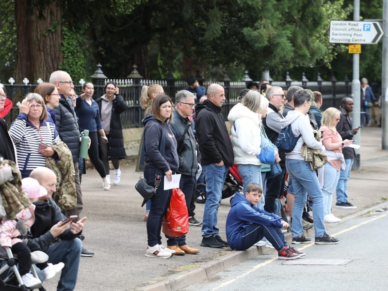 Kettering town centre: crowds line town centre to welcome The Royal Anglian Regiment for Armed Forces Day parade /National World