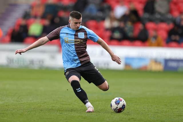 Aaron McGowan appeared to be struggling at the end of the win over Doncaster.
