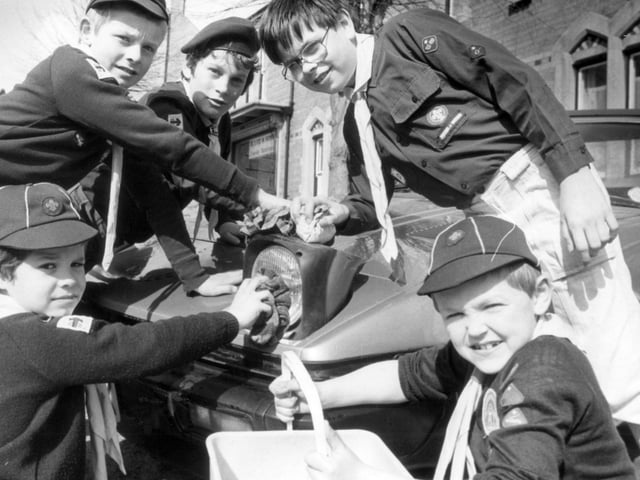 Earls Barton bob-a-job week 1986