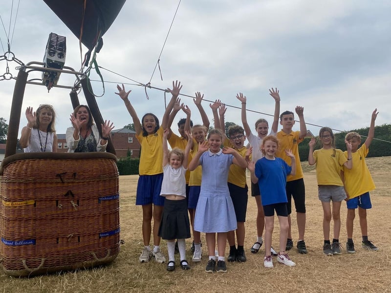 Westwood Way, Wellingborough Road, Weston Favell, Northampton, NN3 3HH. Latest report: 11 November 2014. Headteacher Jill Ramshaw and deputy headteacher Marta Varilone were treated to a hot air balloon ride this year as a joint retirement parting gift.