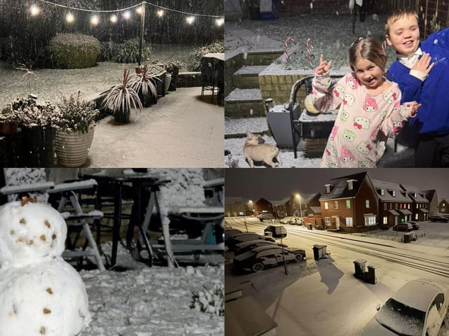 Some of the magical, snowy pictures sent into us...