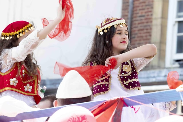 The sun shone as the carnival parade made its way through Northampton town centre on Saturday June 10.