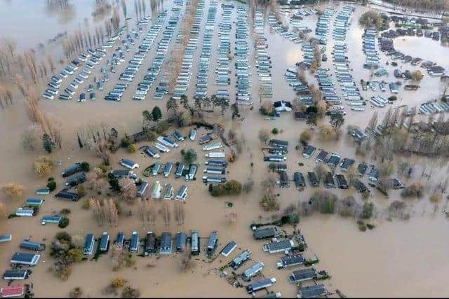 Here's what Billing Aquadrome looked like during last week's flooding. Photo: Tomas Frohawk