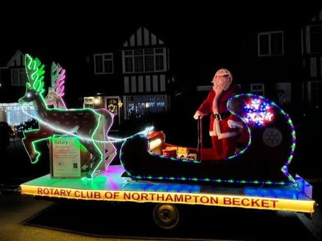 For almost two decades, the Rotary Club of Northampton Becket has enabled families to visit Santa who may not be able to otherwise – all while raising money that is donated back into the community to a number of local charities. Between December 8 and 21 the Santa sleigh visited 15 different locations across the town.