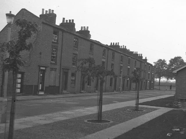 Houses in Leicester Street, Northampton, October 3, 1960