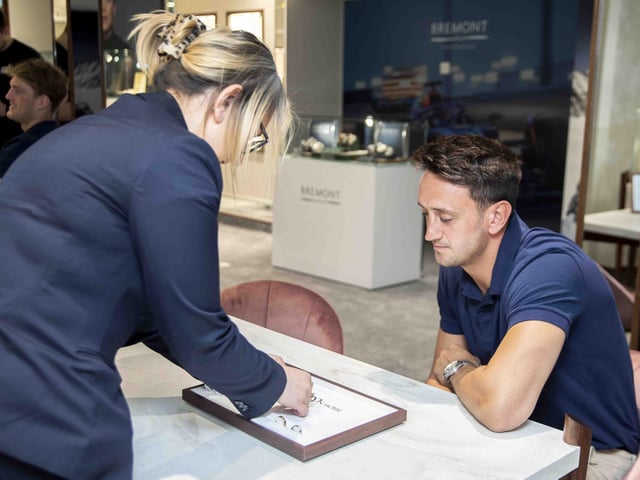 Inside the newly refurbished jewellers in Northampton town centre.