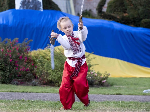Delapré Abbey hosted the event on August 24, which saw people come together to celebrate the Ukrainian culture and pray for the country.