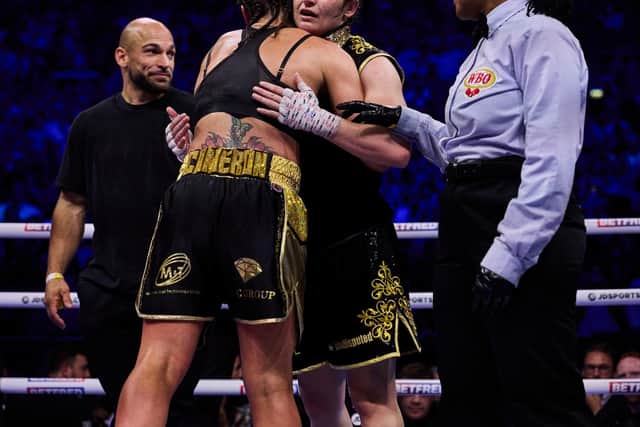 Chantelle Cameron beat Katie Taylor in their first fight in May (Picture: Mark Robinson / Matchroom Boxing)