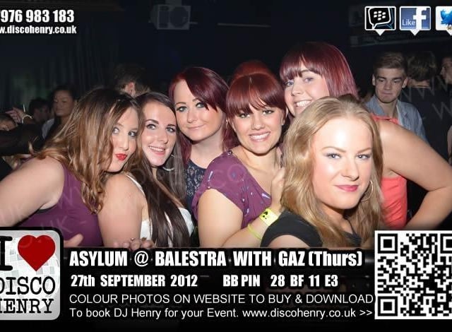 Nostalgic pictures from a 2012 night out at Balestra