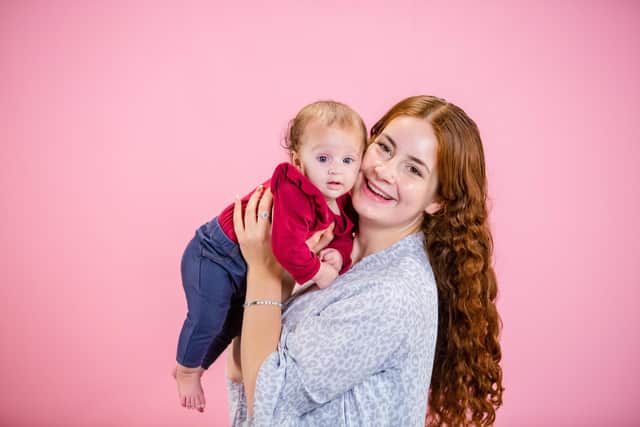 Teen Mum Academy Millie and baby Aliya. Photo by Dan Pick