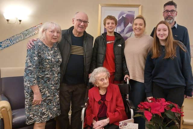 Elsie Celebrating with her Family