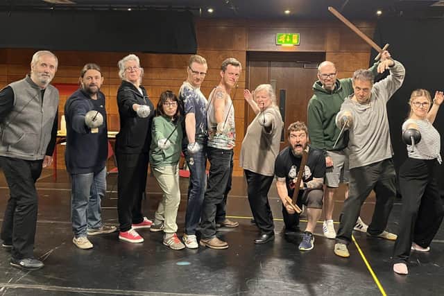 The Actors Company in rehearsal for The Three Musketeers