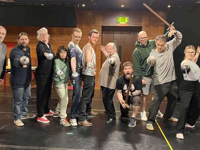 The Actors Company in rehearsal for The Three Musketeers 