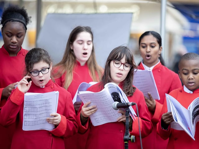 The last of 2024's festivities on the newly refurbished Market Square took place on Saturday December 21, in the form of Christmas carols.