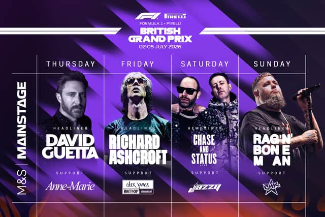 Organisers of the British Grand Prix have revealed more acts who will perform at the event in July.