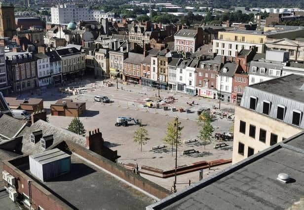 Library picture, Northampton Market Square