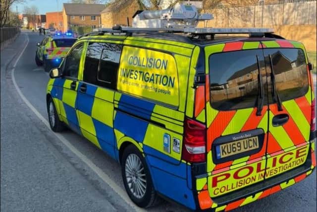 St Andrews Road remained closed for several hours following Friday's collision near Northampton station