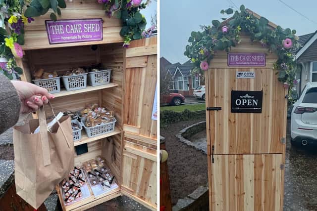 Homemade By Victoria launched The Cake Shed at 144 Park Lane in Duston for the first time on February 6. It opened at 8am loaded with brownies, cake tubs, old school cake, lemon drizzle, cakesicles and cookie pies.