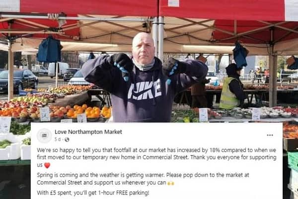 Fruit and vegetable vendor Dave Dunkley says footfall has 'not gone up' at Commercial Street car park