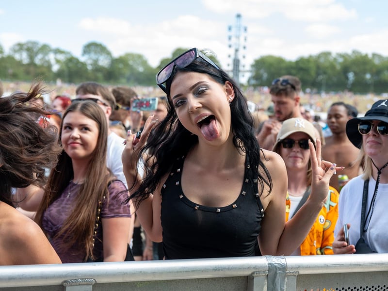 Fans watching acts perform at Tribes Unite at The National Bowl in Milton Keynes on Saturday, August 9, 2025. Photo by David Jackson.