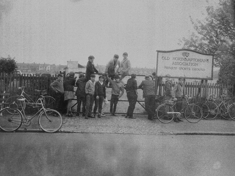 Cobblers fans outside ONs ground, August 8, 1967