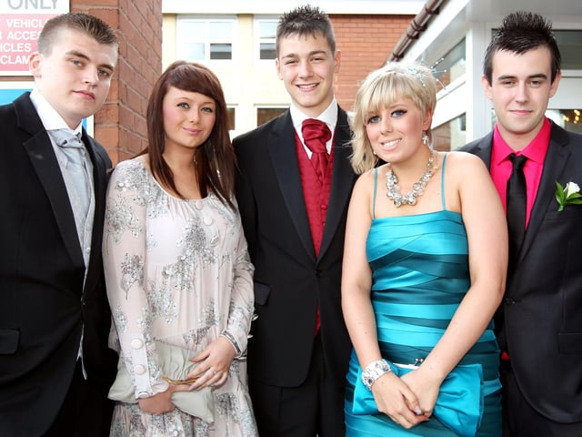 Students arriving for Prom from Malcolm Arnold Academy School at the Hilton Northampton in 2011