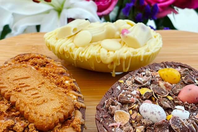 Carly already has three pop-up dates booked for April, when she will be bringing some products back by popular demand including her cheesecake Easter egg halves.