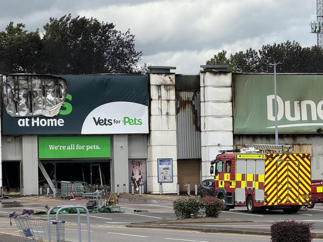 Pets At Home has been destroyed by fire