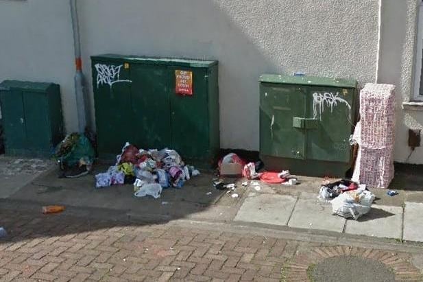 Cloutsham Street had a total of 30 fly tipping reports made against it in 2022.