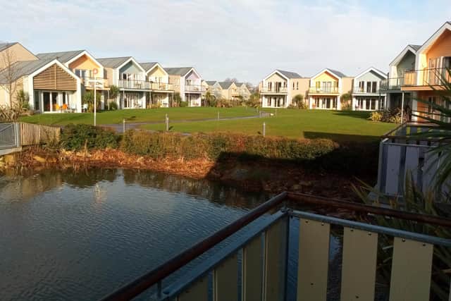The West Lakes chalets.