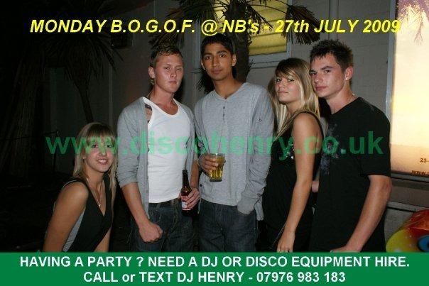A BOGOF night out at Rev's and NB's in Bridge Street back in July 2009