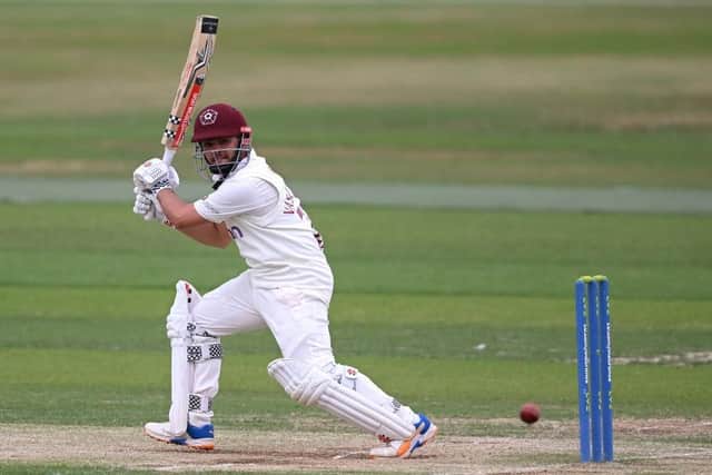 Ricardo Vasconcelos top-scored for Northants on a difficult day at Canterbury
