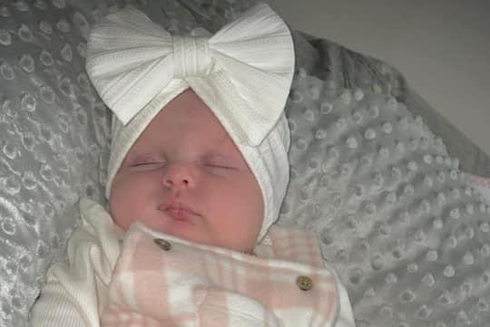 Winter-Mae, two weeks old.