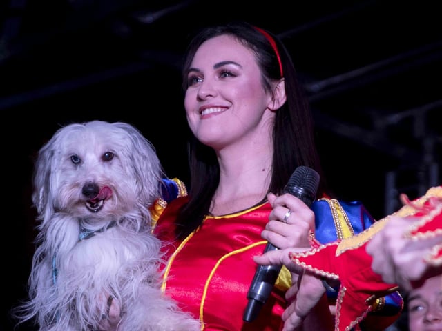 Panto stars, the town mayor, Santa and singer Billy Lockett joined the fun as Northampton switched on Christmas lights on Saturday (November 28).