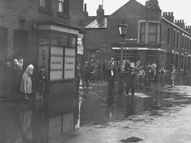 Storm damage Northampton May 1952 Haines Road Far Cotton